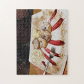 Zoete Dessertpuzzel Legpuzzel (Verticaal)