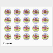 Zoete desserts Bakkerij Box Seals Ronde Sticker (Vel)