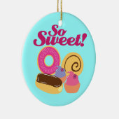 Zoete desserts keramisch ornament (Rechts)