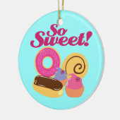 Zoete desserts keramisch ornament (Links)