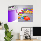 Zoete dingen poster (Thuiskantoor)