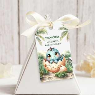 Zoete Dino Baby Shower Komt Eerder Cadeautags Cadeaulabel