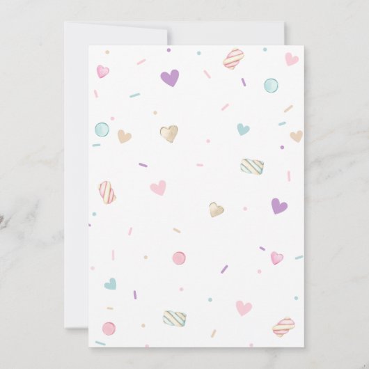 Zoete Donut Baby Bingo Spellen Kaart (Achterkant)