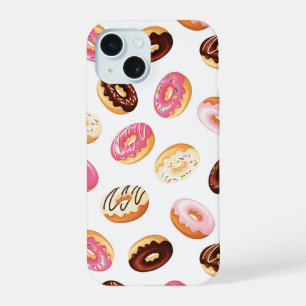 Zoete Donut Patroon iPhone 15 Hoesje