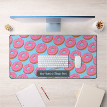 Zoete donut ringen - roze / blauw - voeg grappige 