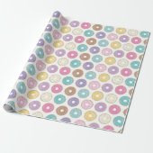 Zoete donuts cadeaupapier (Uitgerold)