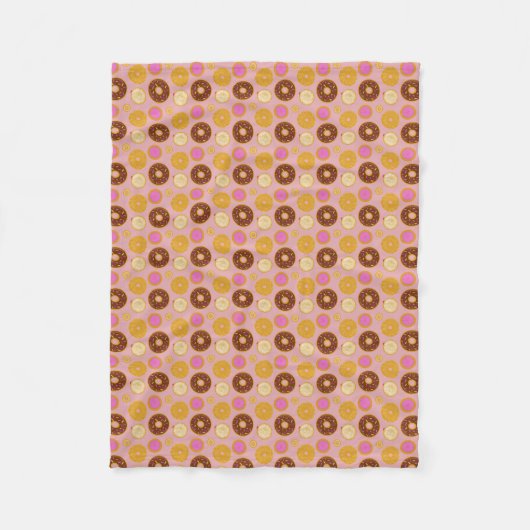 Zoete Donuts Dekent Fleece Deken (Voorkant)