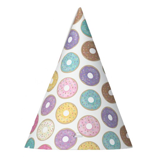 Zoete donuts feesthoedjes (Links)