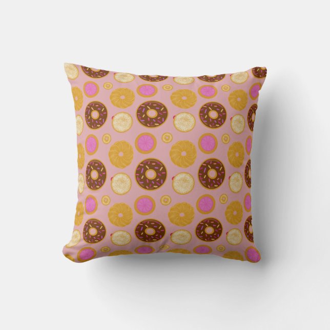 Zoete Donuts Kussen (Voorkant)