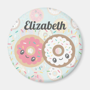 Zoete donuts magneet