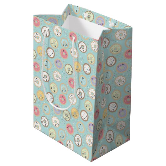 Zoete donuts medium cadeauzakje (Achterkant Gekanteld)