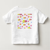Zoete donuts met kleurrijk glazen patroon kinder shirts (Achterkant)