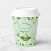 Zoete doperwt in een pod-Baby shower papierbekertj Papieren Bekers (Voorkant)