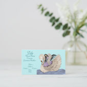 Zoete dromen (De Engel en de Zwan) Visitekaartje (Staand voorkant)