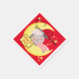 Zoete dromen en gehakt taarten servet