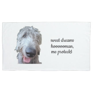 Zoete dromen Hoooooman Ierse Wolfshond kussensloop