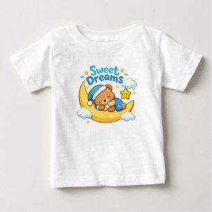 Zoete Dromen – Mooie Slaapbeer Baby T-shirt
