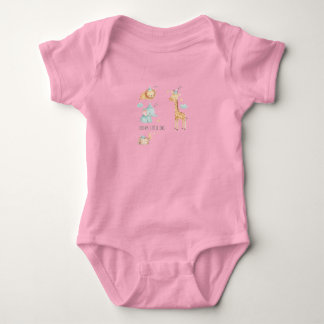 Zoete Dromen Safari Baby Body | Gepersonaliseerd Romper