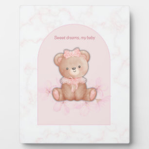 Zoete Dromen Teddybeer Print Meisjes Babykamer Fotoplaat