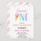 Zoete EEN ijs uitnodiging (Voorkant / Achterkant)