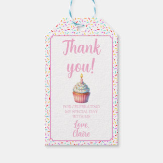 Zoete Eén Verjaardag Favor Tag Cadeaulabel