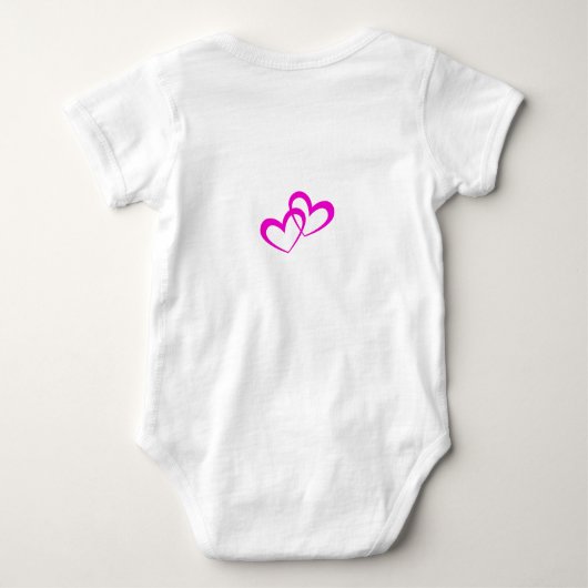 Zoete en eenvoudige tweelingbaby's romper (Achterkant)