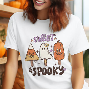Zoete en Griezeld Griezeld Retro Halloween Tri-Blend Shirt