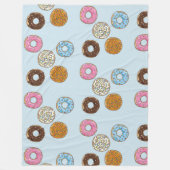 Zoete en kleurrijke Frosted Donuts Fleece Deken (Voorkant)
