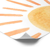 Zoete en lekkere Boho Zonneverjaardags eten Poster (Hoek)