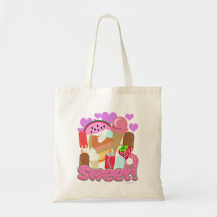 Zoete en Leuke Cute Dessert Tijd Tote Bag