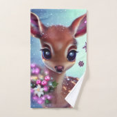 Zoete en Schattige Baby Deer Bad Handdoek (Handdoek)