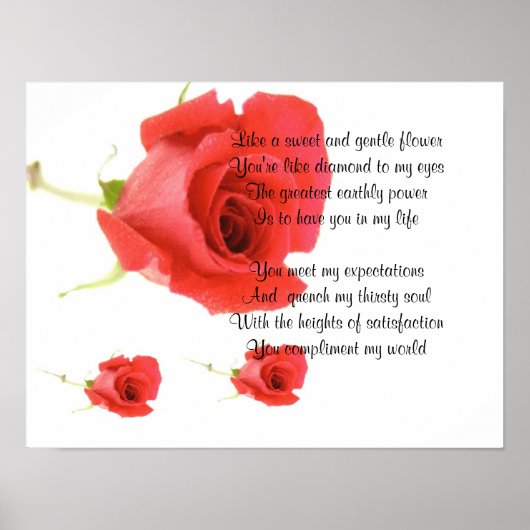 Zoete en zachte bloem poster (Voorkant)