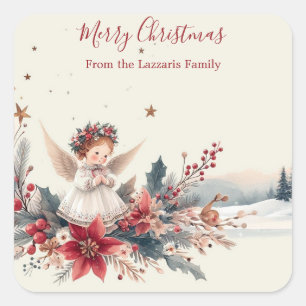 Zoete Engel van Kerst sticker
