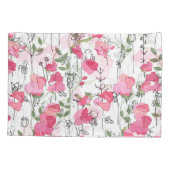 Zoete Erwt: bloemenzomertextuur. Kussensloop (Achterkant)