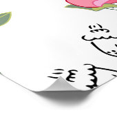 Zoete Erwt: bloemenzomertextuur. Poster (Hoek)