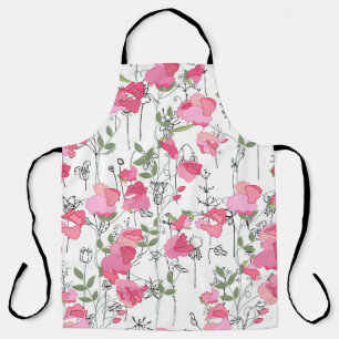 Zoete Erwt: bloemenzomertextuur. Schort