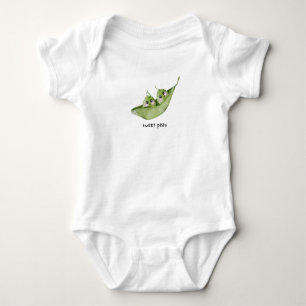 Zoete Erwten Baby Bodysuits