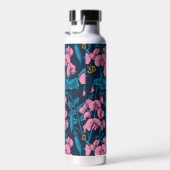 Zoete erwten en hommels, roze en blauw waterfles (Rechts)