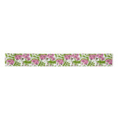 Zoete erwten en hommels, roze, groen en wit lint (Voorkant)