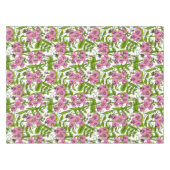 Zoete erwten en hommels, roze, groen en wit tafelkleed (Voorkant (Horizontaal))