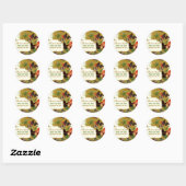  zoete erwtenbloemen bruiloft Save the Date Ronde Sticker (Vel)