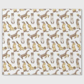 Zoete Fancy Weasels, Rainboots, Cadeaupapier (Vlak)