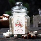 Zoete Feestdagen Voedselcontainer Etiket