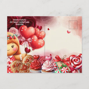 Zoete feestelijke gebeurtenis Postkaart uitnodigin Uitnodiging Briefkaart