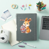 Zoete & Fluffy Konijn Vinyl Sticker (iPad Cover)