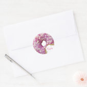 ZOETE geglazuurde donut Ronde Sticker (Envelop)