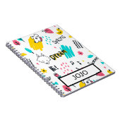 Zoete gekleurde hand getekend notitieboek (Rechterzijde)