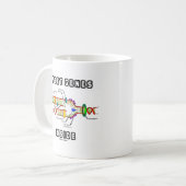Zoete genen in DNA Replication Humor Koffiemok (Voorkant links)