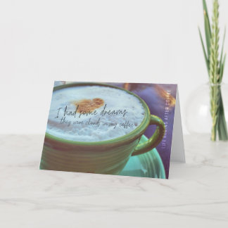 ZOETE GEUR VAN DAWN WENSKAART BEDANKKAART