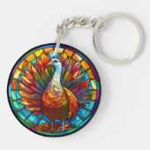 Zoete Glas in lood Prachtige Turkije Sleutelhanger (Achterkant)